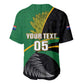 Custom New Zealand And South Africa Rugby Baseball Jersey 2023 Springboks Combine All Black Silver Fern