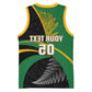 Custom New Zealand And South Africa Rugby Basketball Jersey 2023 Springboks Combine All Black Silver Fern - African Pride