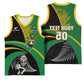 Custom New Zealand And South Africa Rugby Basketball Jersey 2023 Springboks Combine All Black Silver Fern - African Pride