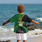 Custom New Zealand And South Africa Rugby Kid Hawaiian Shirt 2023 Springboks Combine All Black Silver Fern