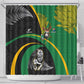 New Zealand And South Africa Rugby Shower Curtain 2023 Springboks Combine All Black Silver Fern