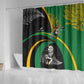 New Zealand And South Africa Rugby Shower Curtain 2023 Springboks Combine All Black Silver Fern