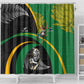 New Zealand And South Africa Rugby Shower Curtain 2023 Springboks Combine All Black Silver Fern