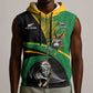 Custom New Zealand And South Africa Rugby Sleeveless Zip Hoodie 2023 Springboks Combine All Black Silver Fern - African Pride