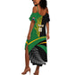 Custom New Zealand And South Africa Rugby Summer Maxi Dress 2023 Springboks Combine All Black Silver Fern