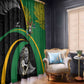 New Zealand And South Africa Rugby Window Curtain 2023 Springboks Combine All Black Silver Fern