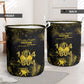 Haiti 1804 Laundry Basket Gold Tropical Leaves And Coat Of Arms - African Pride