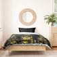 Haiti 1804 Bedding Set Gold Tropical Leaves And Coat Of Arms - African Pride