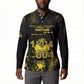 Haiti 1804 Button Sweatshirt Gold Tropical Leaves And Coat Of Arms