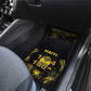 Haiti 1804 Car Mats Gold Tropical Leaves And Coat Of Arms - African Pride