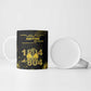 Haiti 1804 Ceramic Mug Gold Tropical Leaves And Coat Of Arms
