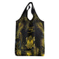 Haiti 1804 Grocery Bag Gold Tropical Leaves And Coat Of Arms - African Pride