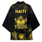 Haiti 1804 Kimono Gold Tropical Leaves And Coat Of Arms