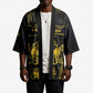 Haiti 1804 Kimono Gold Tropical Leaves And Coat Of Arms