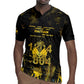 Haiti 1804 Rugby Jersey Gold Tropical Leaves And Coat Of Arms LT05