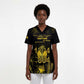 Haiti 1804 Scrub Top Gold Tropical Leaves And Coat Of Arms - African Pride