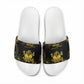 Haiti 1804 Slide Sandals Gold Tropical Leaves And Coat Of Arms
