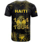 Haiti 1804 T shirt Gold Tropical Leaves And Coat Of Arms LT05