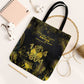 Haiti 1804 Tote Bag Gold Tropical Leaves And Coat Of Arms