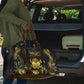 Haiti 1804 Travel Bag Gold Tropical Leaves And Coat Of Arms