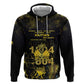 Haiti 1804 Zip Hoodie Gold Tropical Leaves And Coat Of Arms - African Pride