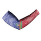 Afro Haiti Paisley Arm Sleeves Haitian Flag Bandana Style