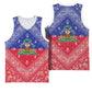 Afro Haiti Paisley Basketball Jersey Haitian Flag Bandana Style - African Pride