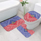 Afro Haiti Paisley Bathroom Set Haitian Flag Bandana Style