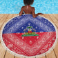 Afro Haiti Paisley Beach Blanket Haitian Flag Bandana Style - African Pride