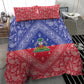 Afro Haiti Paisley Bedding Set Haitian Flag Bandana Style - African Pride