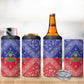 Afro Haiti Paisley 4 in 1 Can Cooler Tumbler Haitian Flag Bandana Style - African Pride