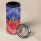 Afro Haiti Paisley 4 in 1 Can Cooler Tumbler Haitian Flag Bandana Style - African Pride