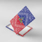 Afro Haiti Paisley Canvas Wall Art Haitian Flag Bandana Style - African Pride
