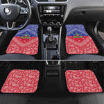 Afro Haiti Paisley Car Mats Haitian Flag Bandana Style - African Pride