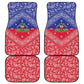 Afro Haiti Paisley Car Mats Haitian Flag Bandana Style - African Pride