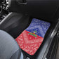Afro Haiti Paisley Car Mats Haitian Flag Bandana Style - African Pride