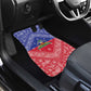 Afro Haiti Paisley Car Mats Haitian Flag Bandana Style - African Pride