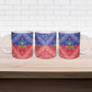 Afro Haiti Paisley Ceramic Mug Haitian Flag Bandana Style