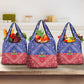 Afro Haiti Paisley Grocery Bag Haitian Flag Bandana Style - African Pride