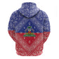 Afro Haiti Paisley Hoodie Haitian Flag Bandana Style - African Pride