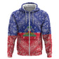 Afro Haiti Paisley Hoodie Haitian Flag Bandana Style - African Pride