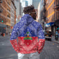 Afro Haiti Paisley Hoodie Haitian Flag Bandana Style - African Pride