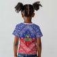 Afro Haiti Paisley Kid T shirt Haitian Flag Bandana Style - African Pride