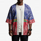 Afro Haiti Paisley Kimono Haitian Flag Bandana Style