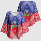 Afro Haiti Paisley Kimono Sleeve Blouse Haitian Flag Bandana Style