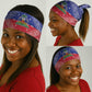Afro Haiti Paisley Neck Gaiter Haitian Flag Bandana Style - African Pride