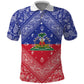 Afro Haiti Paisley Polo Shirt Haitian Flag Bandana Style LT05