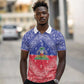Afro Haiti Paisley Polo Shirt Haitian Flag Bandana Style - African Pride