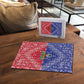Afro Haiti Paisley Puzzle Haitian Flag Bandana Style
