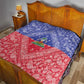 Afro Haiti Paisley Quilt Haitian Flag Bandana Style - African Pride
